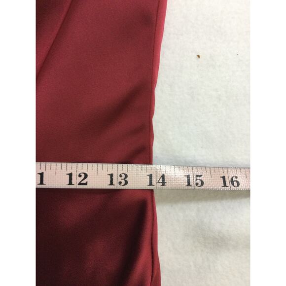 AW BRIDAL 6 S Deep Claret Mugwort burgundy halter formal maxi dress NEW B36 - Picture 5 of 9
